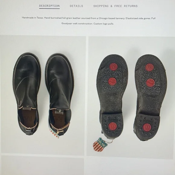 Ralph Lauren Hand Burnished Leather Chelsea Unisex Boots - Picture 12 of 14